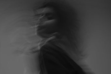 blurred picture of woman moving